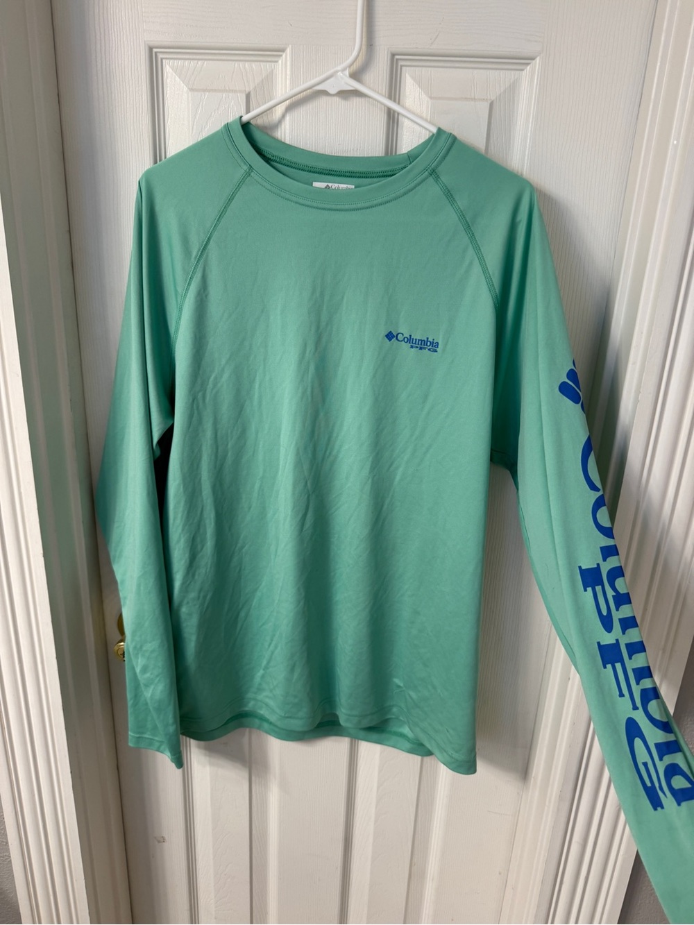 Columbia Long Sleeve PFG in Seafoam Green